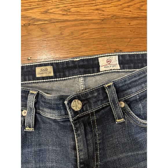 Adriano Goldschmied Jeans Womens Blue 27R Stilt Cigarette Leg Made In USA Strech - Picture 6 of 16